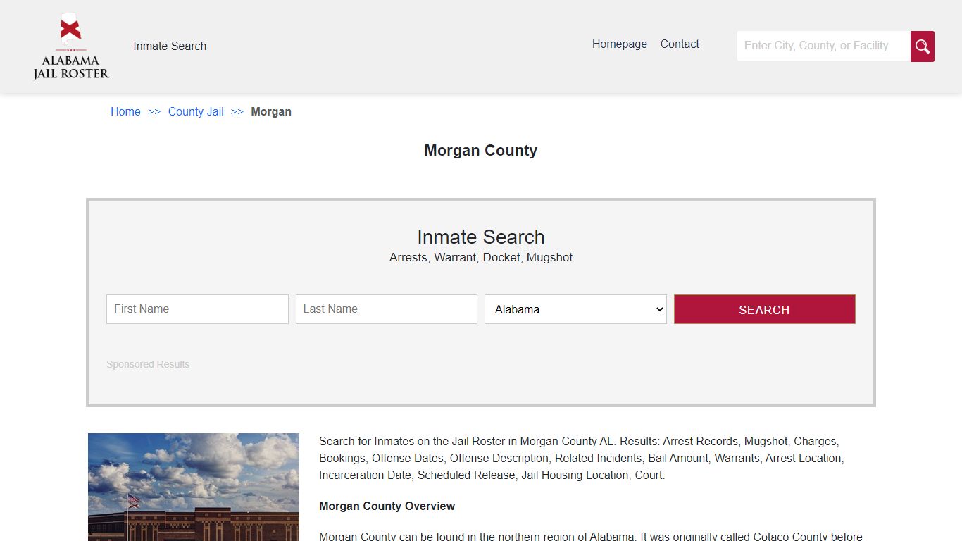 Morgan County | Alabama Jail Inmate Search