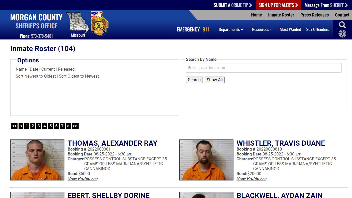 Inmate Roster - Current Inmates Booking Date Descending - Morgan County ...